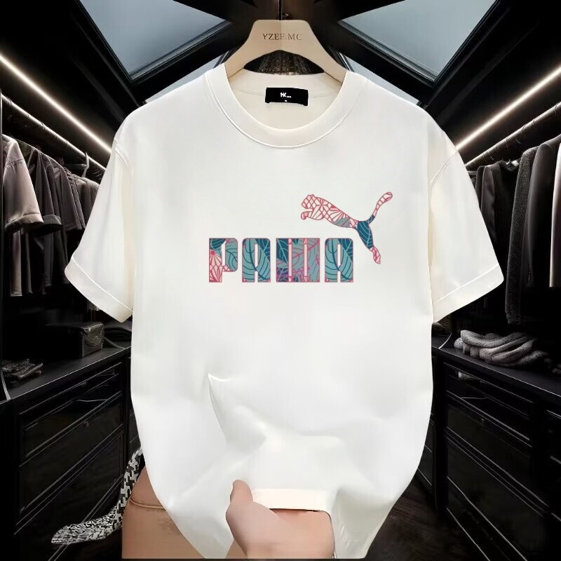 【 90% off Special Zone】Outlet Counter American Style Heavyweight Short Sleeve T-Shirt Loose Summer Crew Neck Top