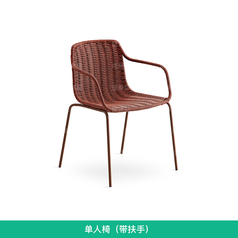 Mesas y sillas de ratán para exteriores, muebles de ratán para jardín, balcón y terraza, juego de mesa larga impermeable y resistente al sol. image 8