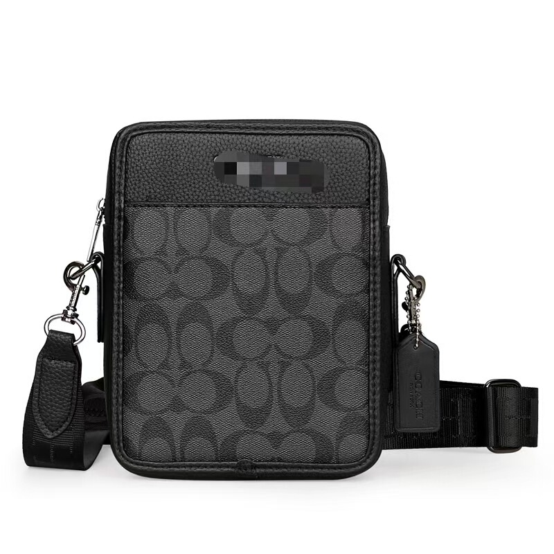9955# Carriage Coach Men's Shoulder Crossbody Satchel