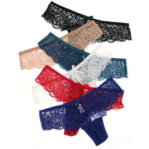 European and American women's sexy low-waist underwear lace hollow thong Amazon AliExpress Ebay ozon