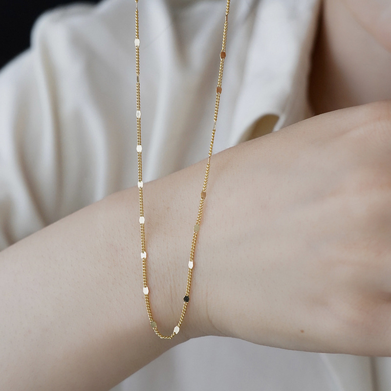 Elegant Plain Chain Necklace For Beach Vacation Jewelry Accessory_voghion.com