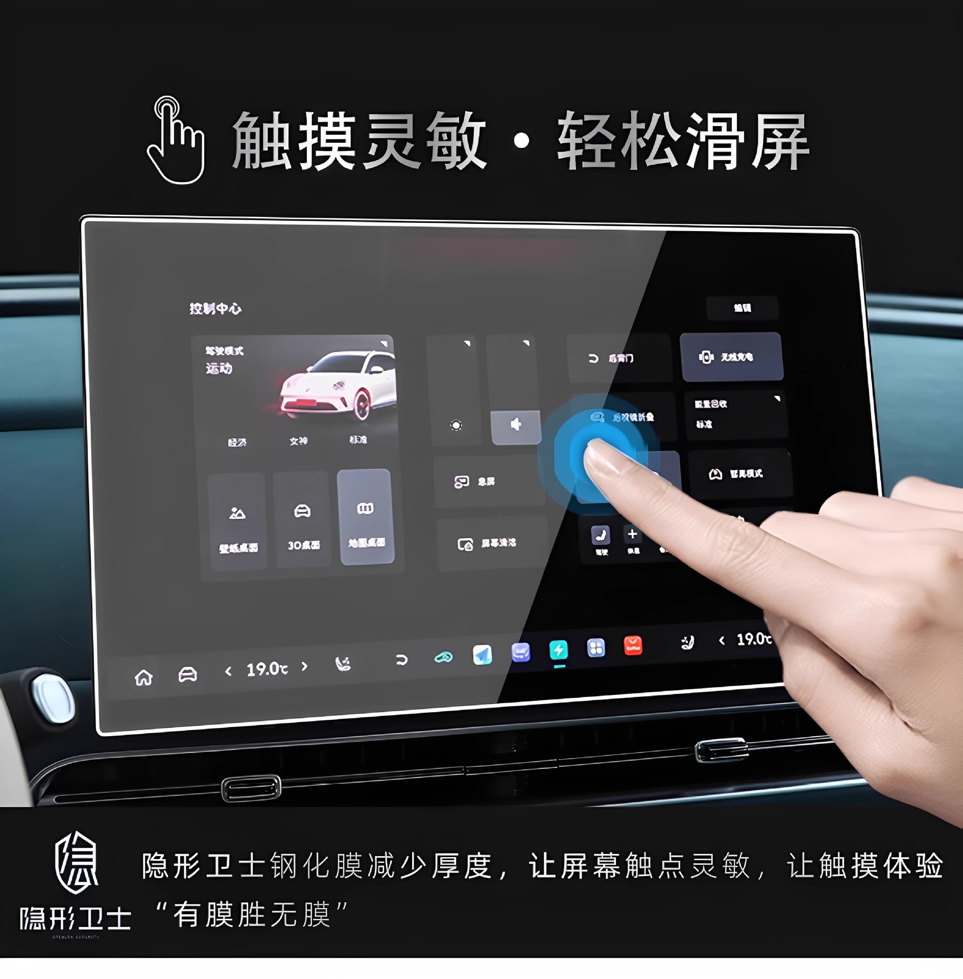 Suitable for 25 Models of Ora Good Cat Navigation Instrument Center Control Display Screen Interior Tempered Protective Film Car Accessories