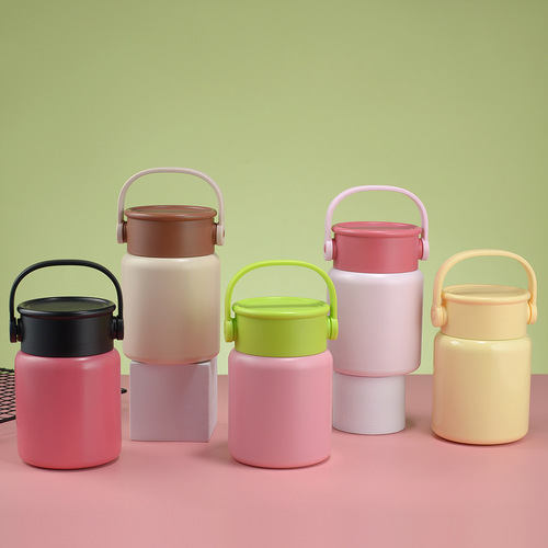 New Model Vacuum Flask 316 Stainless Steel Vacuum Pot Office Workers Portable Insulated Cup Silver Ear Congee Vacuum Heater Wholesale
