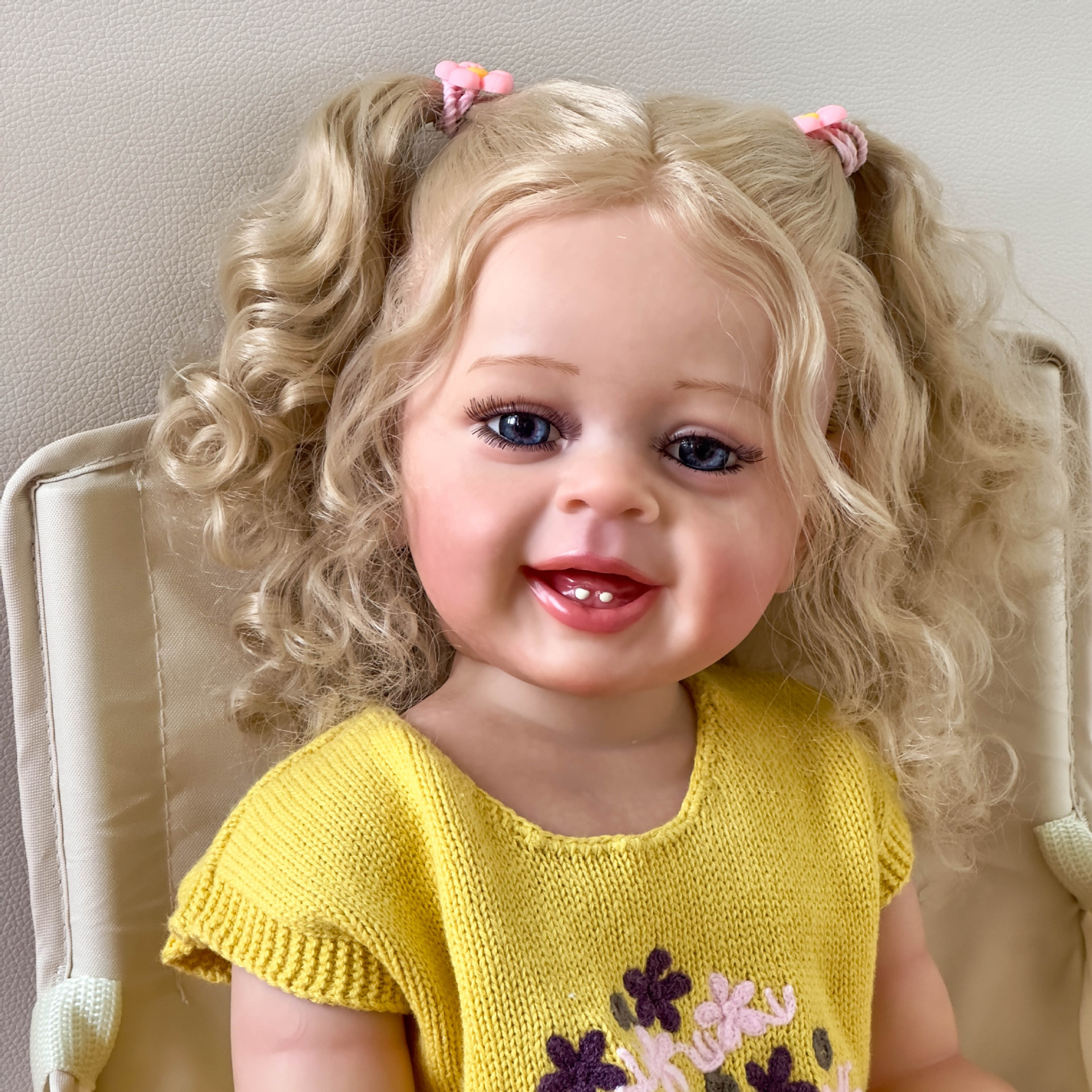55cm pegamento completo chica Yannik simulación reborn muñeca 3D pintado