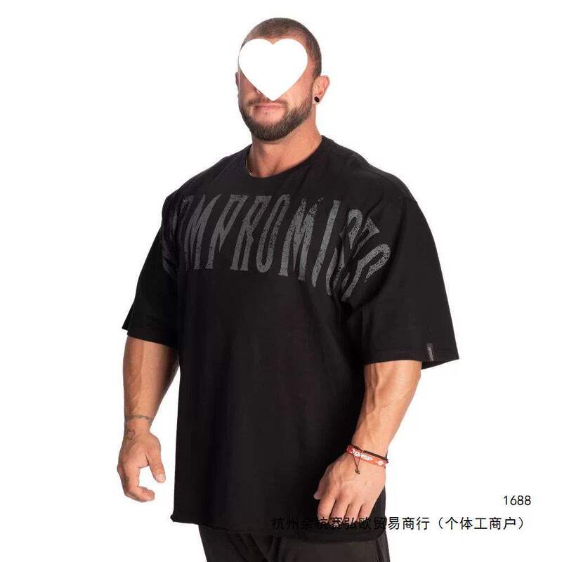 GASP fitness muscle men's loose cotton workout t-shirt bodybuilding sports short-sleeve summer top casual training wear GASP fitness muscle men's loose cotton workout t-shirt bodybuilding sports short-sleeve summer top casual training wear