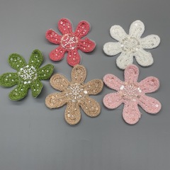 コンピュータのビーズの刺繍の毛糸の立体の刺繍のセーターのデカールレディースの胸の花の子供服のコートは外国貿易の服装の補助材料を飾ります。