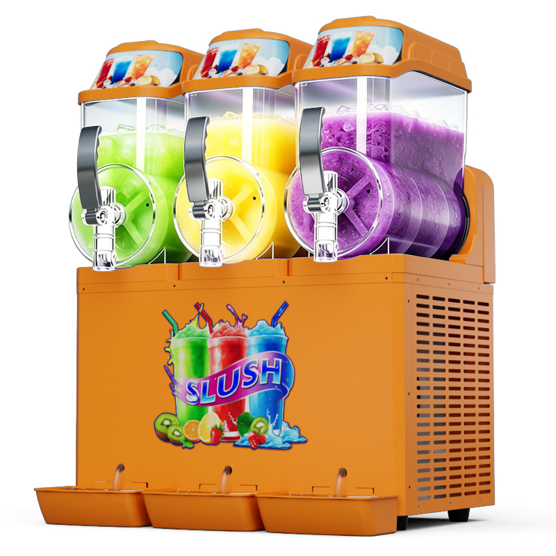Máquina de Granizados Comercial de un Cilindro, Dos Cilindros, Tres Cilindros, Máquina para Derretir Nieve, Máquina de Smoothies, Máquina de Jugos, Máquina de Bebidas Frías, Máquina de Granizados