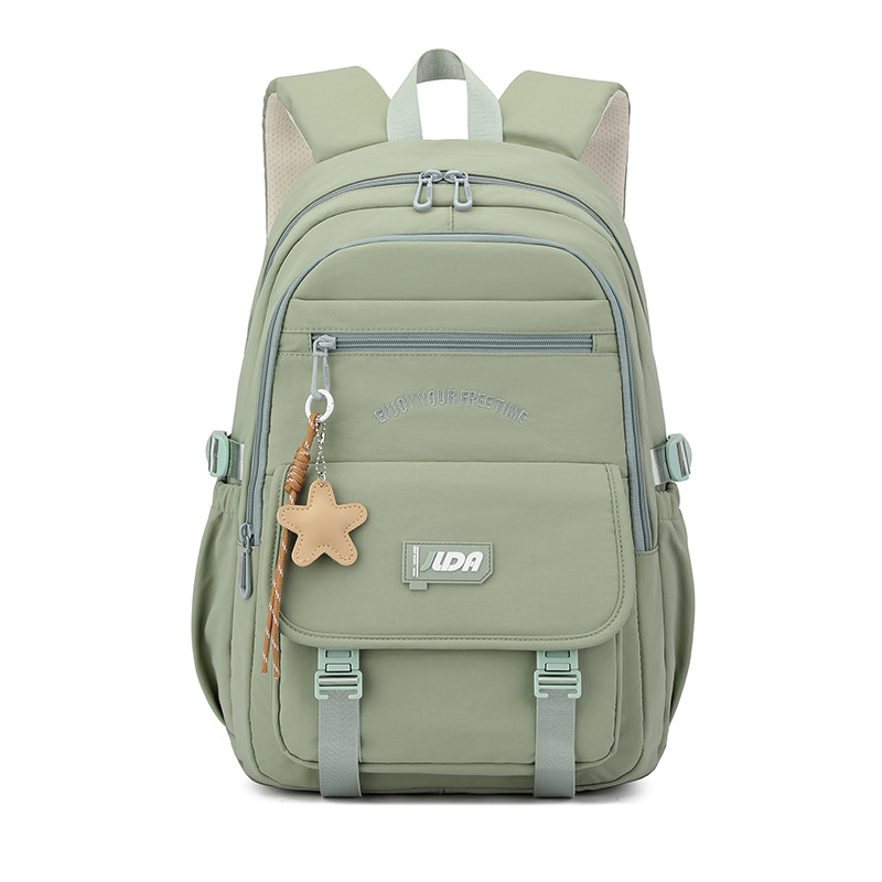 Mochila de escolares fresca y simple, mochila de hombro de alta capacidad, mochila de ocio para mujeres.
