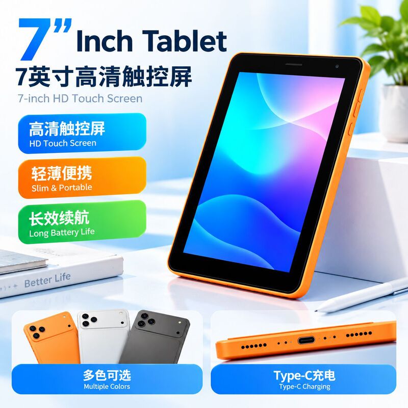 Cross-Border 10.1inch Android Tablet Mtk Quad-Core Wifi Supports Phone Calls, Lightweight and Portable