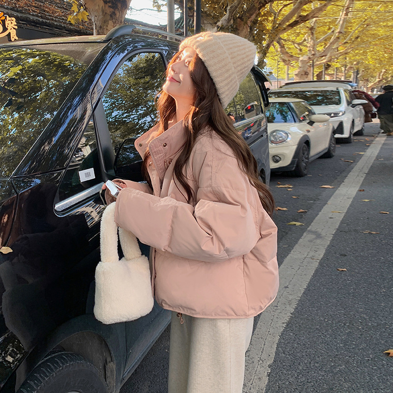 Short down Jacket for Women 2026 Winter New Style Petite Commuter Style White Duck down Cold-Proof Coat Vacation Style down Jacket