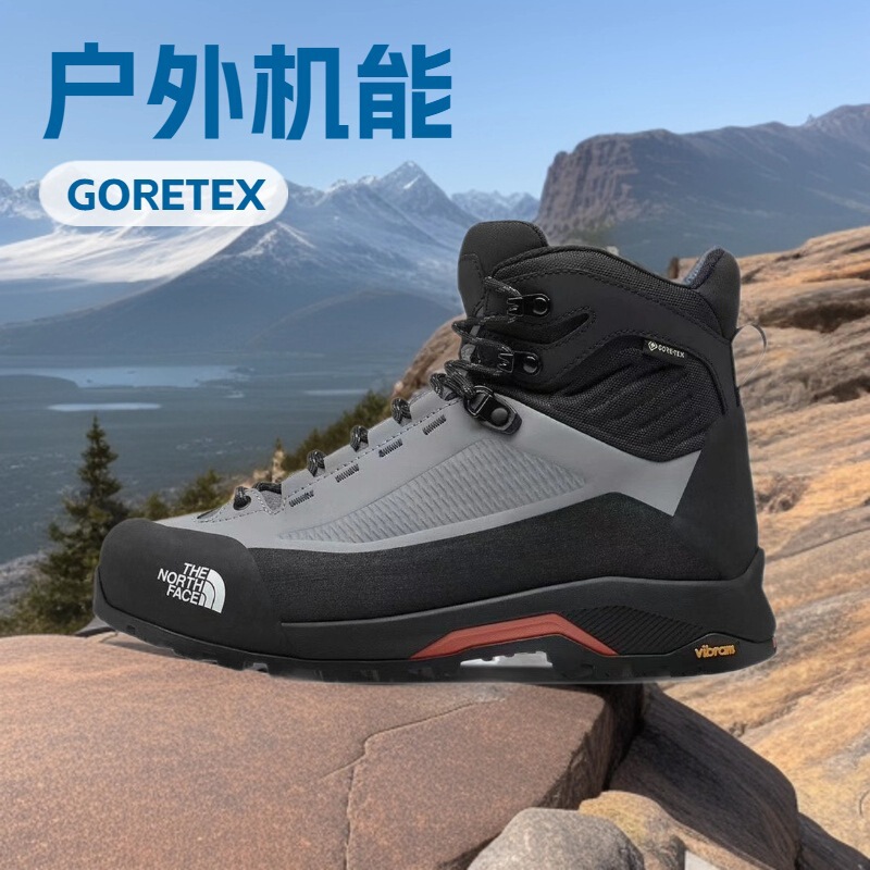 Putian Cross-Border Pure Original North Face Tnf Water-Repellent Mid-Top Sports Hiking Shoes for Men and Women, Functional Casual Outdoor Trekking Shoes