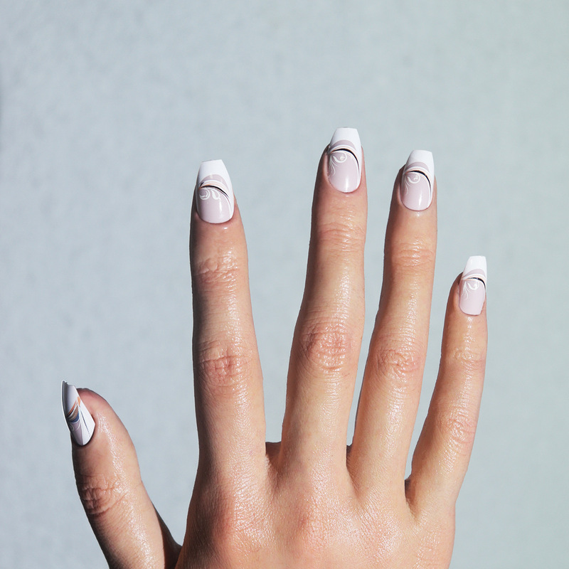 European and American Popular Art Style Manicure Short Ballet Nails Yellow Blue Black and White Lines Wearable Nails 24 Pieces Finished Nail Patches European and American Popular Art Style Manicure Short Ballet Nails Yellow Blue Black and White Lines Wearable Nails 24 Pieces Finished Nail Patches