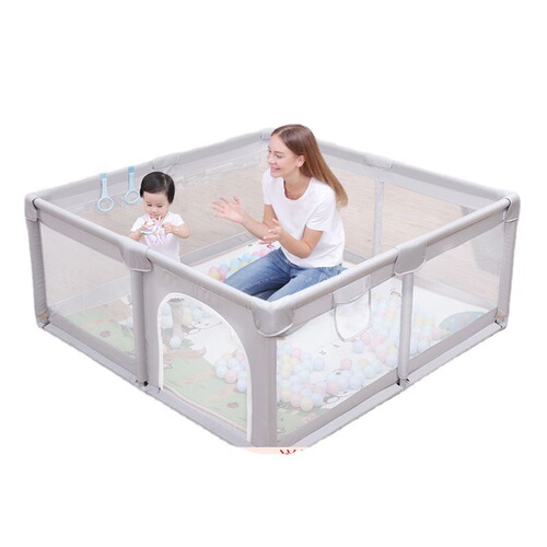 Baby and Toddler Game Fence Indoor Bed Protective Rail Children's Mesh Fabric Crawling Mat Baby Learning to Walk Floor
