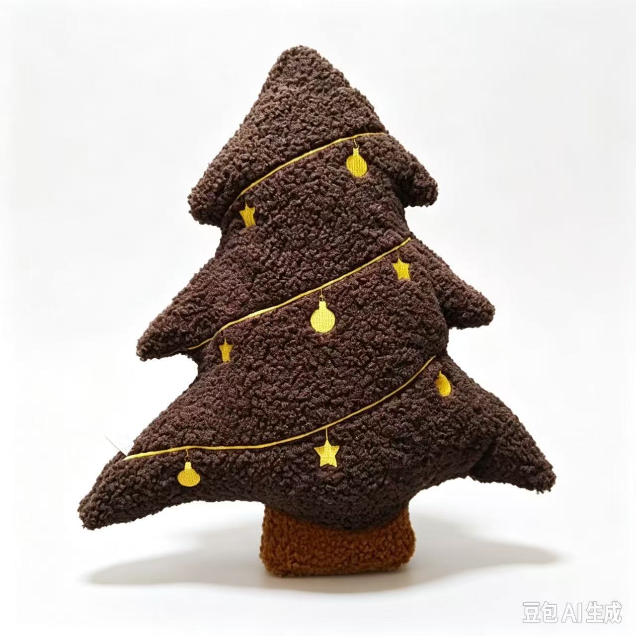 Cojín de Peluche de Árbol de Navidad, Peluche Corto y Algodón PP, Decorativo, para Navidad y Sofá image 2