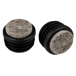 Stainless Steel Pipe with Felt Pipe Plug, Plastic Seal, Silent, Wear-Resistant, Shock-Absorbing and Noise-Reducing Furniture Table and Chair Foot Pads
