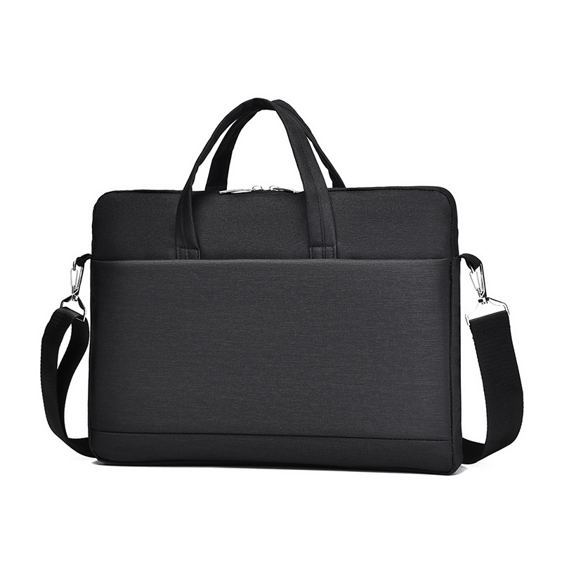 Bolso para portátil versátil y moderno para hombres y mujeres, bolso de hombro de negocios simple, maletín portátil ligero, personalización al por mayor