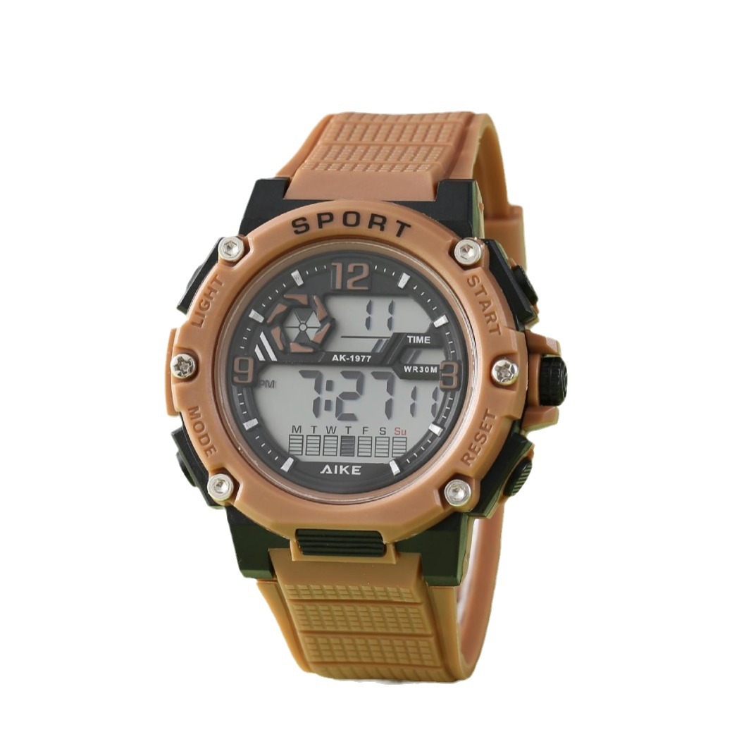 Nuevo hombre al aire libre reloj electrónico de montaña para estudiantes de secundaria y secundaria multifuncional impermeable reloj electrónico de alarma de luz nocturna