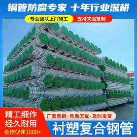 衬塑钢管DN15-DN300钢塑复合管冷热水镀锌衬塑管及管件包塑钢管