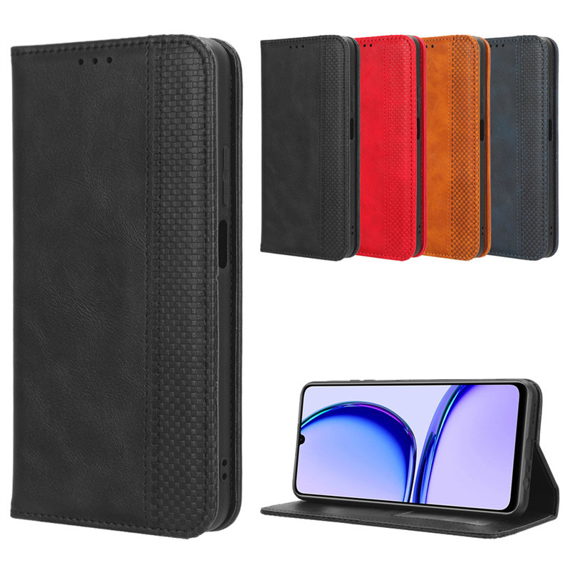 Mobile Phone Case for OPPO Realme C53 Note50/C51/Narzo N53 4G Card Flip Cover Leather Case
