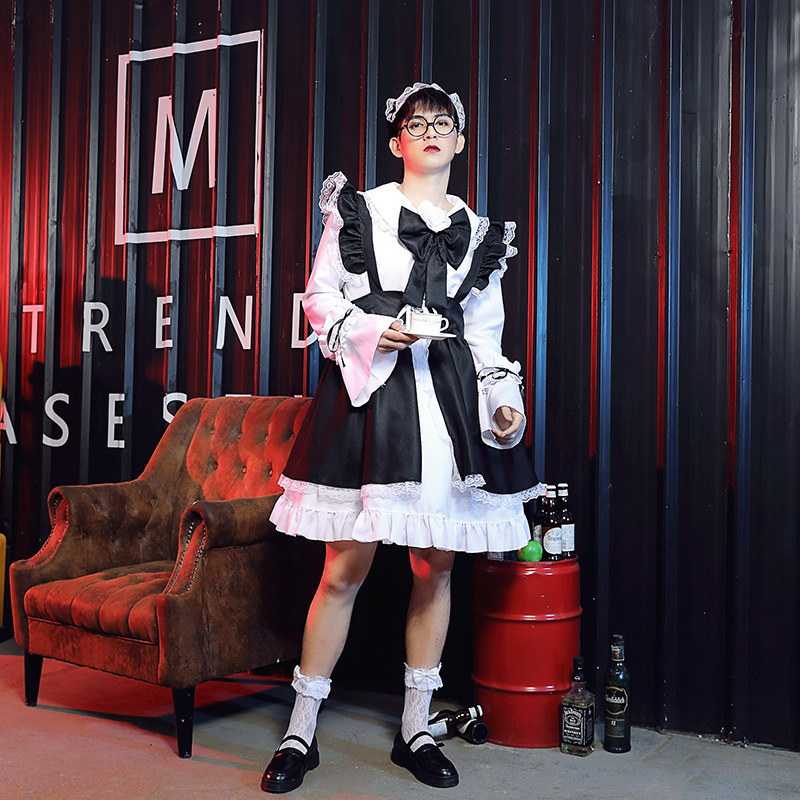 Black and White Lolita Maid Outfit Lolita Dress Women's Fashion Dress Amazon Wish Product Color Source