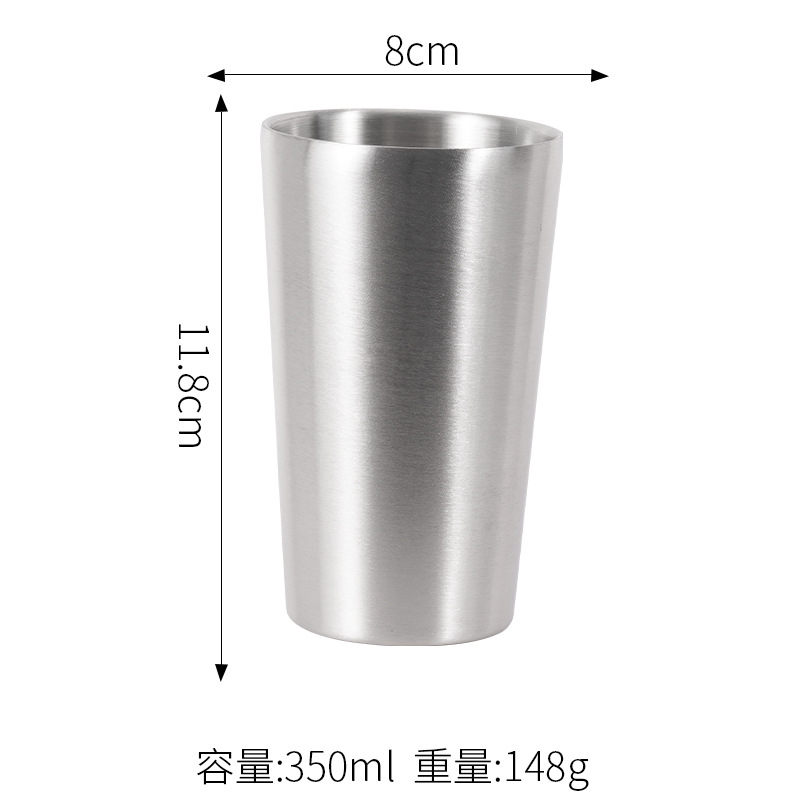 350ML 더블 컵 (실버)