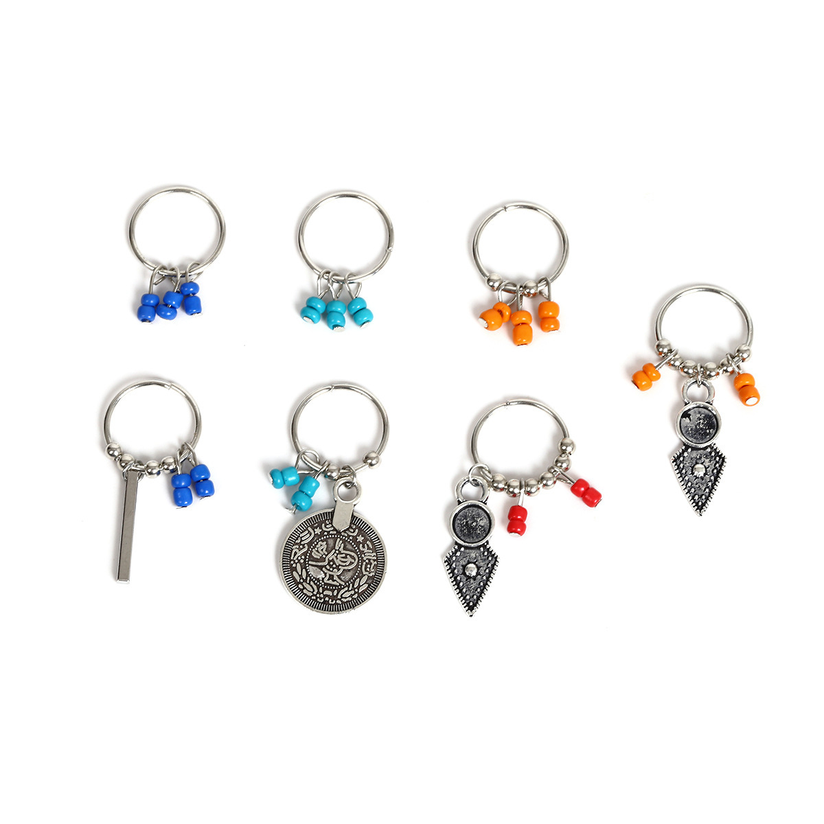 Trendy haaraccessoire voor dames met blaadjes en munten gevlochten_voghion.com