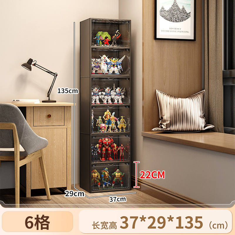 手办展示柜适用儿童玩具积木收纳置物架盲盒家用拼装陈列柜子|undefined