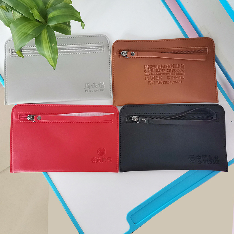 2026 New Model Women's Clutch Bag, Soft Leather Zipper Style, Fashionable and Simple Coin and Phone Pouch, Promotional, Customizable Logo