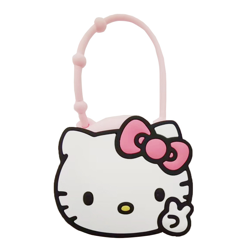 卡通KT猫瓶套硅胶瓶套东莞高品质的卡通免水洗手液瓶套护手