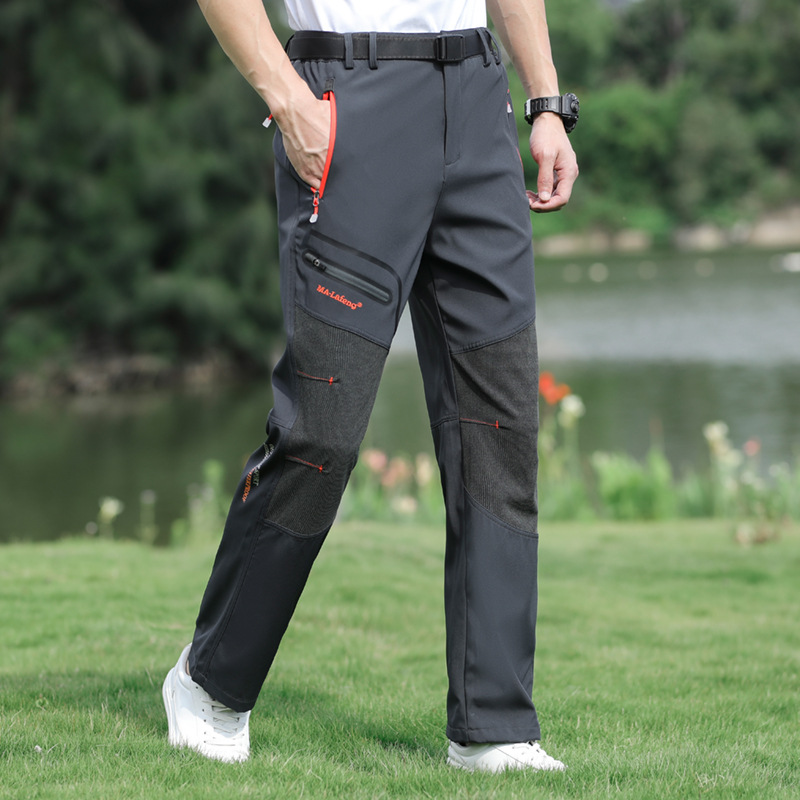 Workwear casual pants men's spring and summer elastic quick-drying assault mountaineering pants outdoor windproof waterproof soft shell sports pants wholesale