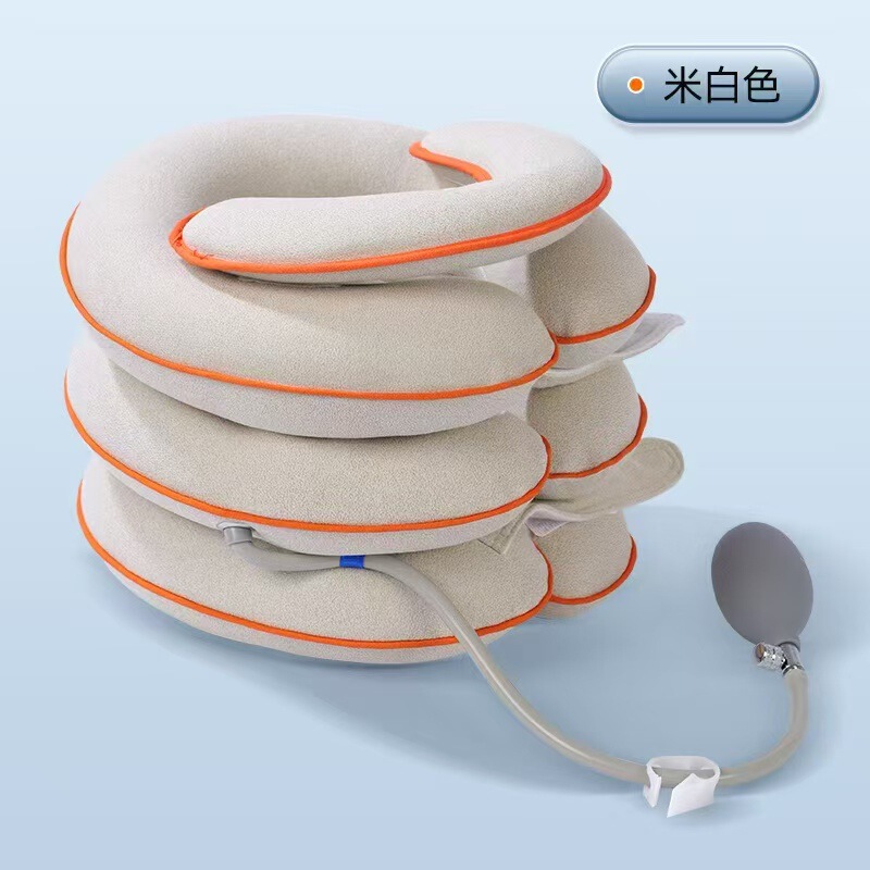 颈椎牵引器脖子拉伸器脖套拉伸缓解颈椎疲劳充气牵引器|undefined