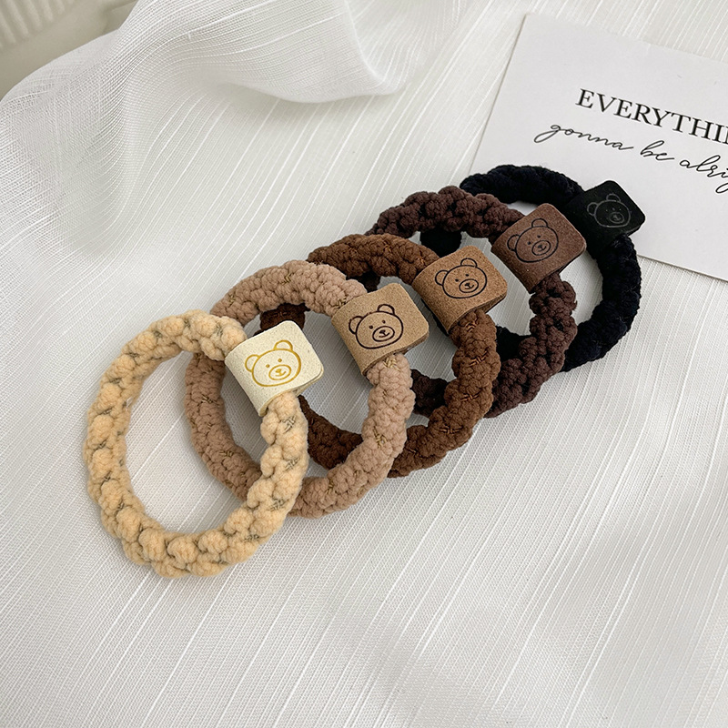Cuerda para el cabello de alta elasticidad y duradera, banda de goma para atar el cabello para mujeres, celebridad de Internet 2024, nueva cuerda para el cabello simple, lazo para el cabello