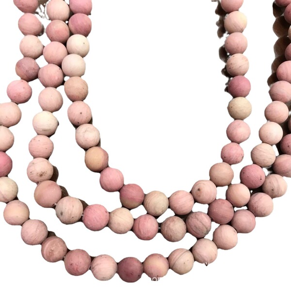 Organic round beads jade handmade
