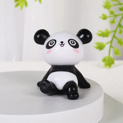 Naughty Red Panda Car Ornaments Resin Crafts Cute Cartoon Panda Blind Box Hand-Made Gifts Wholesale for Cars (Car ornaments) - 35354cm-cute-little-panda