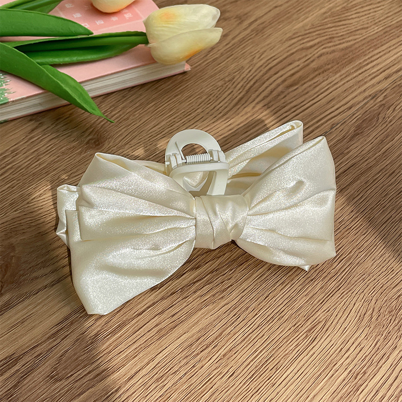 Clip de agarre de lazo de súper hada, parte posterior de la cabeza llena, pinza para el cabello, clip para el cabello de princesa, tocado de clip de tiburón de sentido avanzado