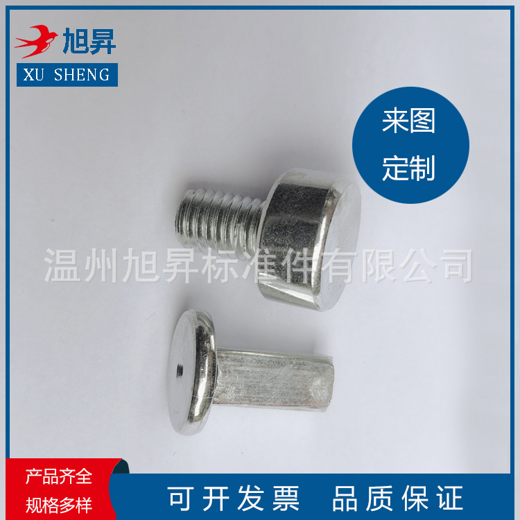 非标平头螺栓 圆柱头光滑螺丝钉螺杆  异型螺栓