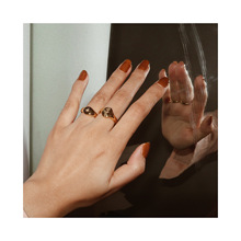 �����Ʒõ�廨��ָŮ �Ѹֶƽ𸴹�ŷ����Լ���䲻���ָ��RING