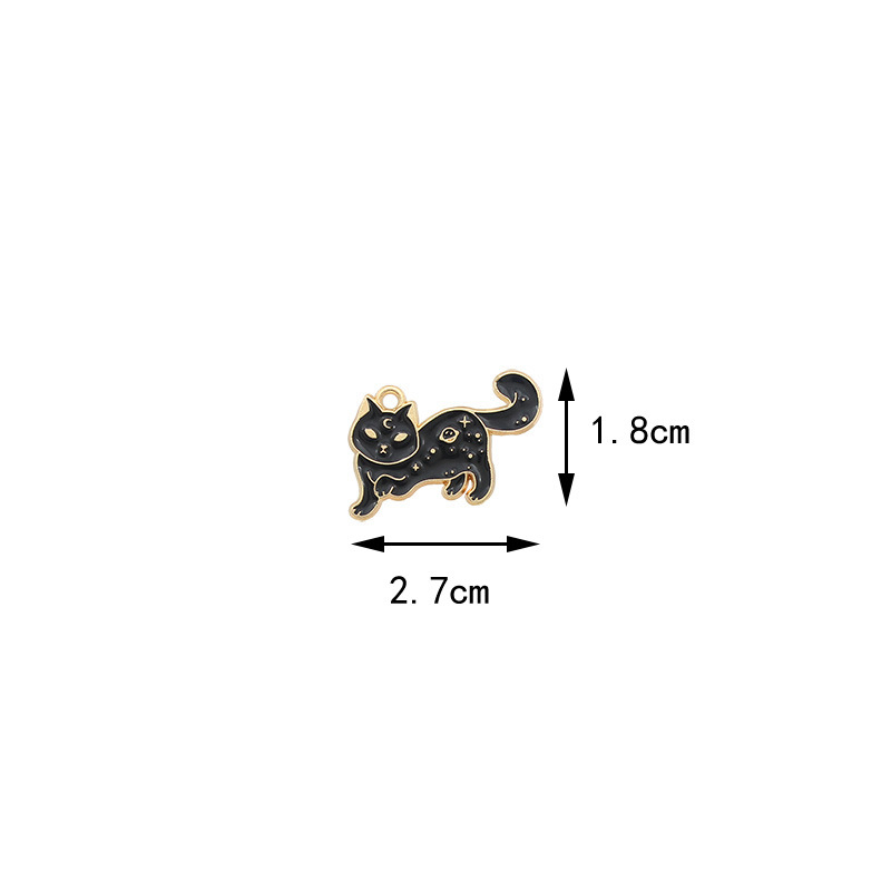 1 Piece 1.7*3cm Alloy Moon Cat Pendant display picture 7