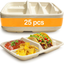 25pcs塔克盘 墨西哥玉米饼卷饼用的taco餐盘卷盘卷托架