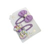 Hairgrip with bow, hair accessory for princess, floral print, wholesale