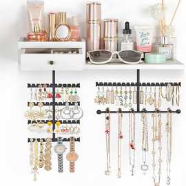 木质首饰架壁挂式手链项链饰品收纳架化妆品香水架手表饰品展示架