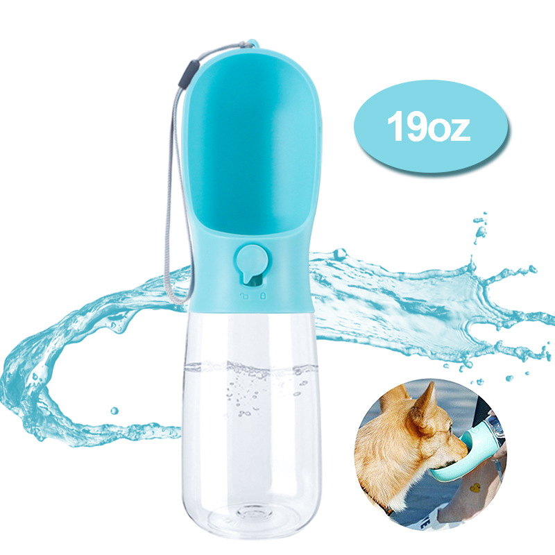 Mascota 550ml gato y perro taza de agua portátil hervidor botella de agua suministros para mascotas perro gato taza de agua botella de agua al por mayor