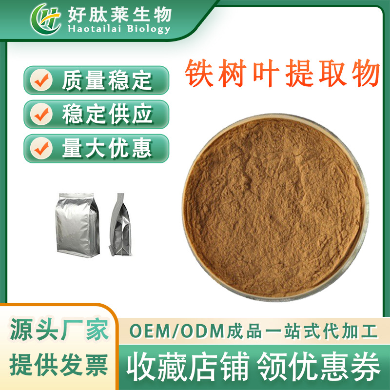 铁树叶提取物  苏铁叶提取物 铁树叶粉食品级全水溶 厂家包邮