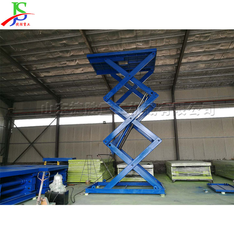 6米宽液压剪叉式升降机 固定式停车场设备 自行式四柱升降车库