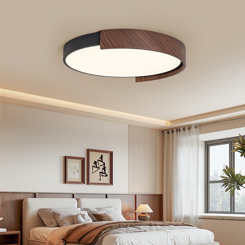 跨境新款复古客厅吸顶灯led中古风护眼客厅主灯家用书房主卧室灯