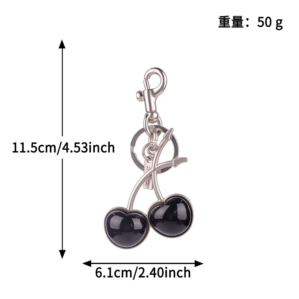 Transfronterizos directamente para bolsas de cereza colgantes de moda llaveras de automóviles llaveras de Amazon llaveras de metal accesorios de bolsas al por mayor