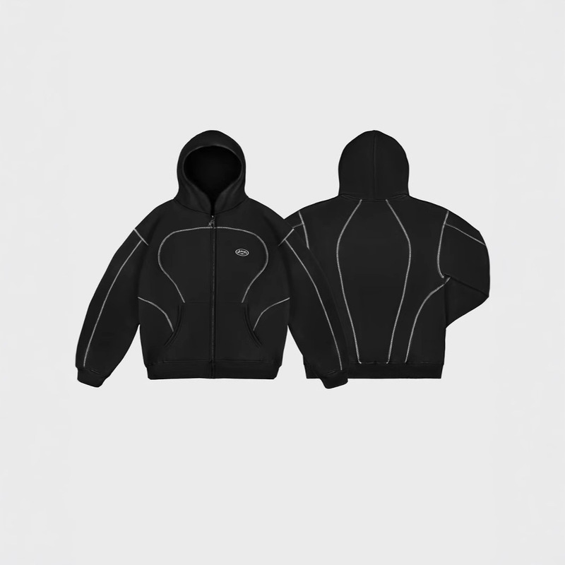 2025 European and American New Hip-Hop Street Wear for Men and Women Zipper Hooded Casual Wear Fashion Brand Loose Sweatshirt Jacket 2025 European and American New Hip-Hop Street Wear for Men and Women Zipper Hooded Casual Wear Fashion Brand Loose Sweatshirt Jacket