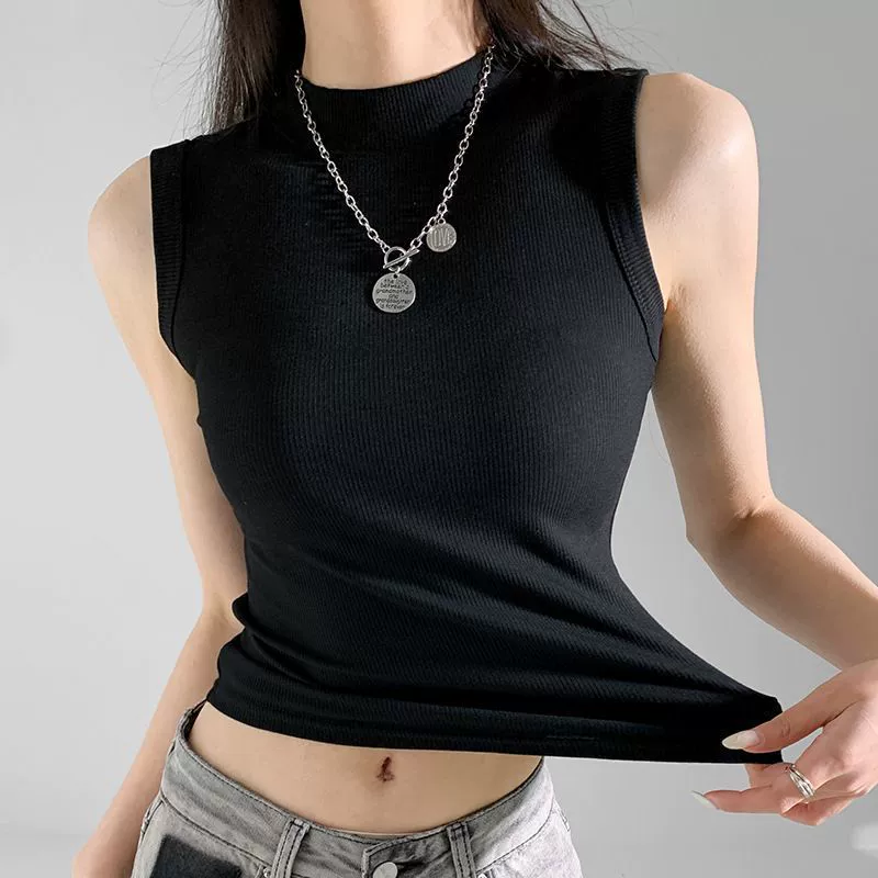 Бес sleeveless облегающий топ наribке, ткань дружелюбная к телу, эффект подтяжки, размеры S–L
