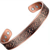 Magnetic copper bracelet natural stone, city style, Amazon