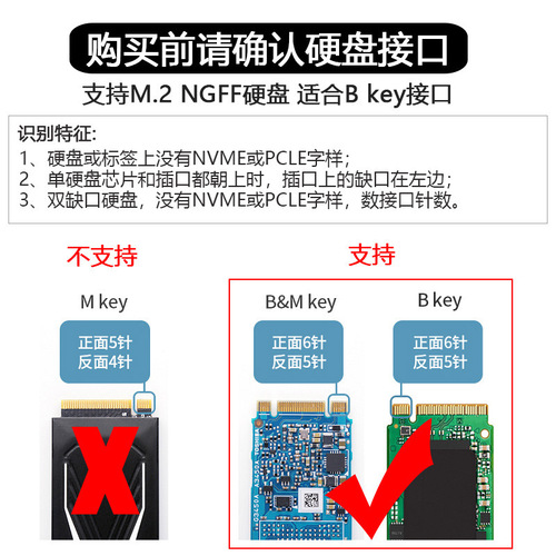 Manufacturer wholesale type-C supports NGFF/NVME protocol solid state drive box aluminum alloy M.2 hard drive USB3.1